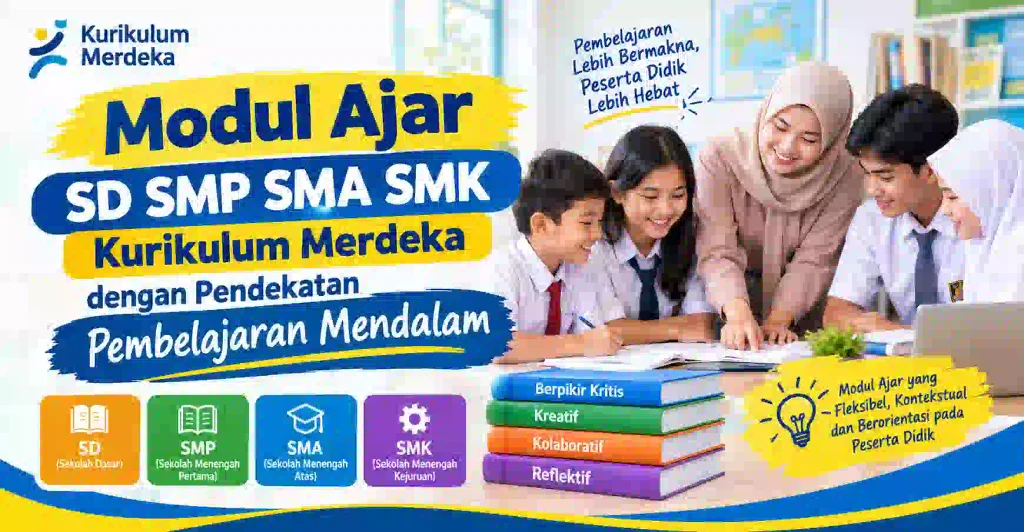 Download Modul Ajar SD SMP SMA SMK Kurikulum Merdeka PM