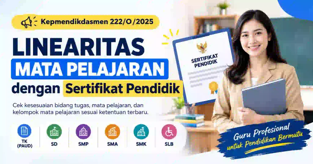 Linearitas Mata Pelajaran dengan Sertifikat Pendidik Tahun 2026/2027