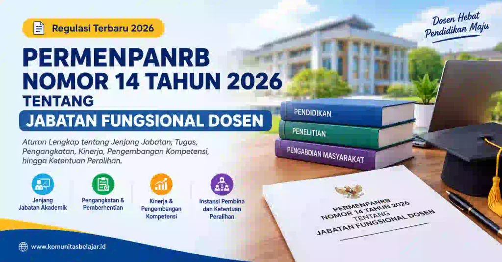 Permenpan Rb Nomor 14 Tahun 2026 Tentang Jabatan Fungsional Dosen