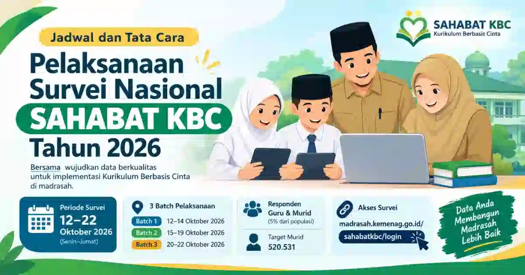 Jadwal dan Tata Cara Pelaksanaan Survei Nasional SAHABAT KBC Tahun 2026