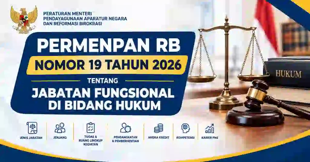 PermenPAN RB Nomor 19 Tahun 2026 tentang Jabatan Fungsional di Bidang Hukum