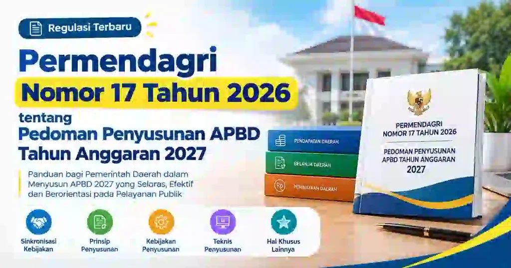 Permendagri Nomor 17 Tahun 2026 tentang Pedoman Penyusunan APBD Tahun Anggaran 2027 Permendagri Nomor 17 Tahun 2026 tentang Pedoman Penyusunan APBD Tahun Anggaran 2027